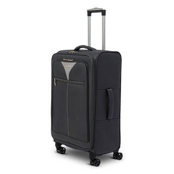 Trolley medio grigio in tessuto Romeo Gigli, Valigie, SKU o911000344, Immagine 0